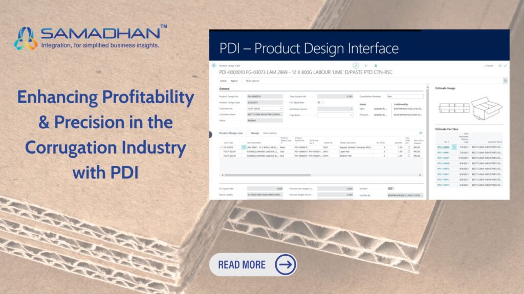Enhancing Profitability & Precision in the Corrugation Industry with Product Design Interface (PDI)